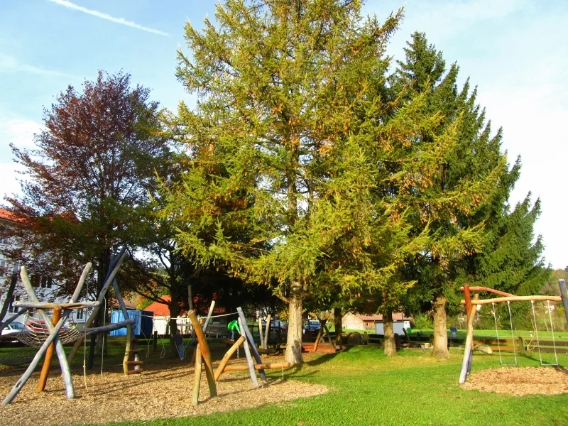 Außenbereich des Montessori-Kindergartens